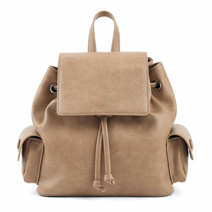 Goinsound Mini Backpack Purse for Women, Vegan Leather Drawstring Backpack with Magnetic Buckle, Casual Daypack
