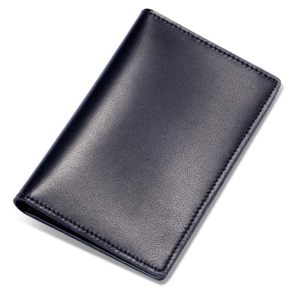 HISCOW Minimalist Thin Bifold Card Holder - Italian Calfskin