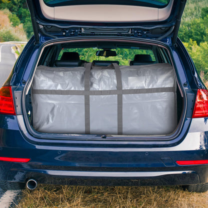 Clysee 4 Pcs 66 Gallon Extra Large Moving Bags Heavy Duty Storage Bag with Strong Zipper Handle Foldable XXL Jumbo Storage Tote Packing Moving Box for College Dorm Travel Cloth Duffle (Silver)