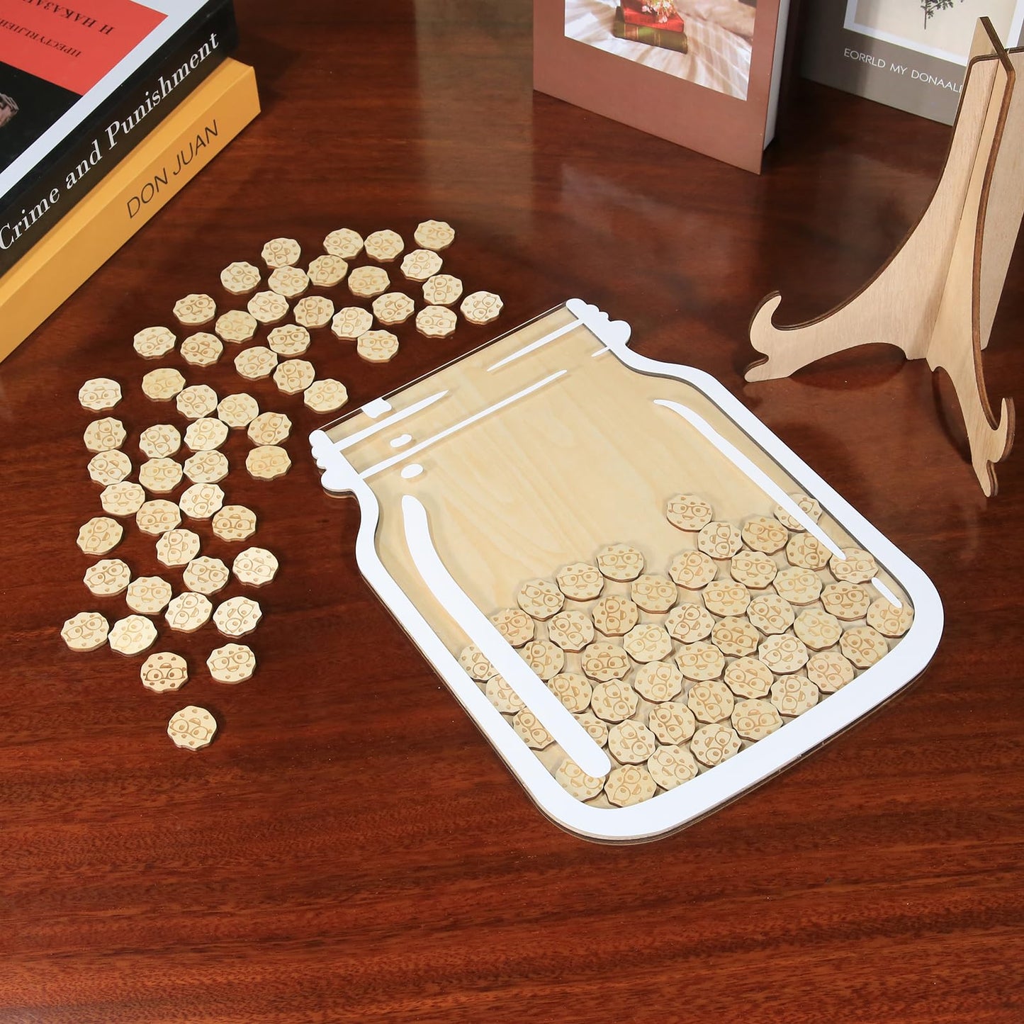 100 Tokens Smart Cookies Classroom Reward System Magnetic Jar, Extra Large Class Reward Behavior Jar for Kids, Teacher Reward Incentive Jar for Classroom Board, Behavior Management Classroom Tools