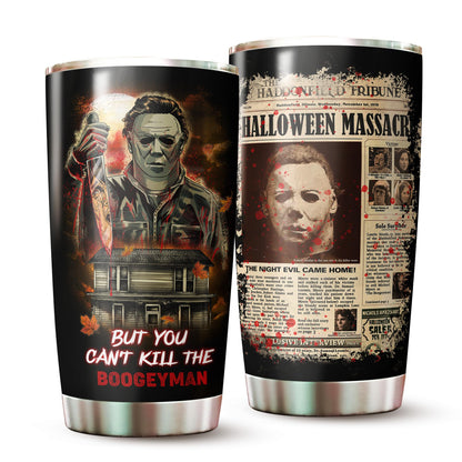 MARSANA Horror Tumbler - 20oz Stainless Steel Halloween Cup - Horror Mug - Gift for Adults