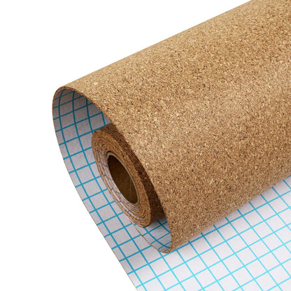 ReWallpaper Cork Board Roll Peel and Stick 3mm Thick Self Adhesive Cork Sheet Easy Cut Bulletin Board for Wall Crafts DIY Coasters Shelf Drawer Liner Home Office School Notes Photos Use 12in x 3.9ft