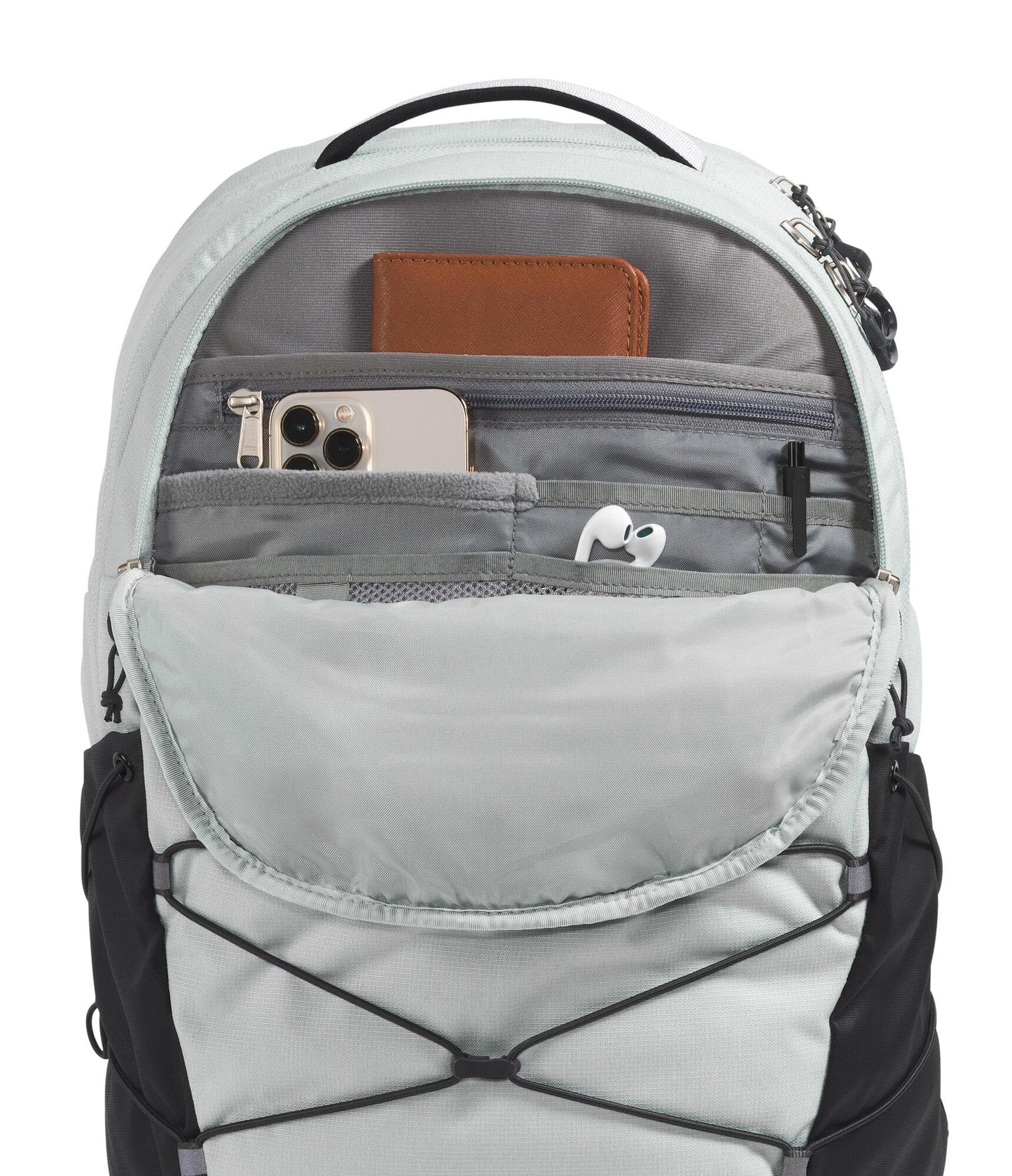The North Face Borealis Commuter Laptop Backpack - Water Repellent, Laptop Sleeve, Large Main Compartment, Tin Grey Dark Heather/Asphalt Grey/TNF Black-NPF, One Size