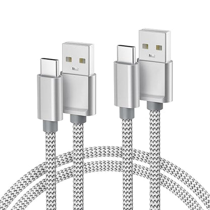 Basesailor for Google Pixel 9 Pro USB Type C Charger Cable 10FT 2Pack,Nylon Charging Cord for iPhone 17 16 16e 15 Pro Max,Z Flip Fold,S9 S10 S10E S25 S24 Plus Ultra,A56 A55 A54,Google Pixel 6 5 4 XL