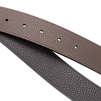 Vatee's Reversible Genuine Leather Belts For Men/Women Replacement Belt Strap Without Buckle 1.5"(38mm) Wide 49"(125cm) Long Black & Coffee