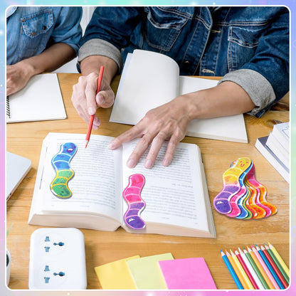 200 Pcs End of the Year Gifts for Students Worm Bookmarks Bulk for Kids Back to School Bookmarks for Students Teachers Classroom Rewards Reading Party Favors for Book Lovers Bookish (Classic)