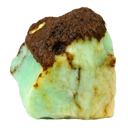 Amazing Gemstone Chrysoprase Raw Crystals and Healing Stones, Natural Rocks for Tumbling - DIY Raw Stones and Crystals, 2 Pieces
