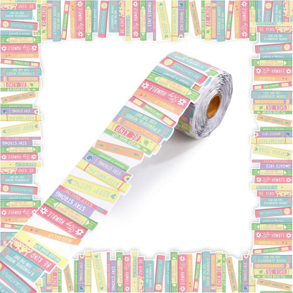 Tenceur 120 ft Bookshelf Border Trim Book Rolled Border Trim Decor Back to School Straight Bulletin Board Set for Library Classroom Poster Board Whiteboard Wall Decoration(Pastel,Fresh)