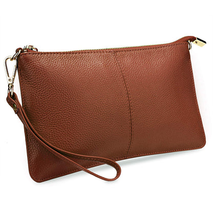 YALUXE Genuine Leather Wristlet Handbags Purses Cell Phone Pocket Clutch Wallet Crossbody Bags for Women