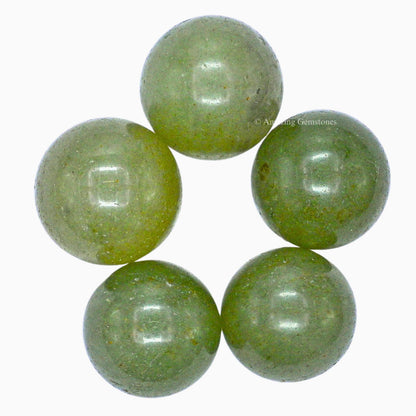 Amazing Gemstone Green Aventurine Crystal Ball - 1 Inches Crystal Sphere Meditation Balls for Witchcraft and Decorative Balls - Crystals and Healing Stones Beginners Gift (Pack of 1)