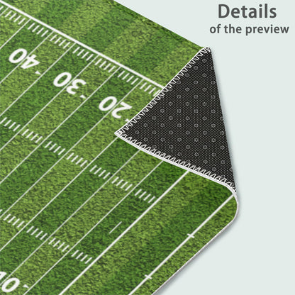Front Door Mat, American Football Field Indoor Outdoor Entrance, Welcome Mats, Non-Slip Door Mats, Low Profile Front Door Mat,Entryway Mat for Porch Patio 17''x30''