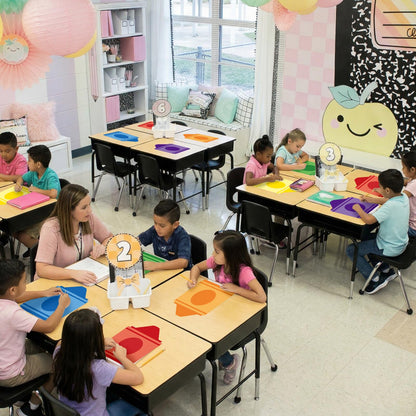 Lincia 12 Pcs Large 12''Table Dots Dry Erase Dots for Classroom Table Crayon Dry Erase Sticker for Whiteboard Wall Teachers Small Group Classroom Must Haves Removable School Essential Supplies