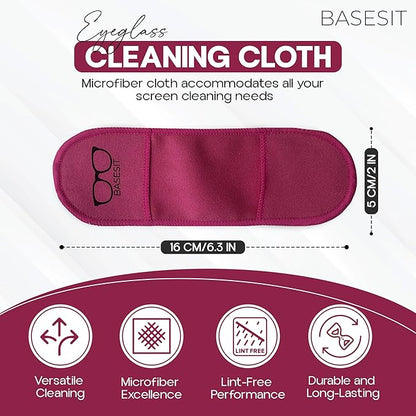 Eyeglass Cleaning Cloth, 4 Pack, Eyeglass Cleaning Wipes, Lens Wipes
