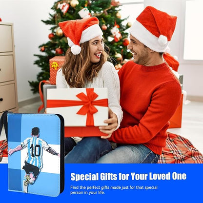 Custom Card Binder 400 Pocket, DIY Anime Sports Cover Design, Portable Waterproof Storage Album with Removable Sleeves for Baseball Football Soccer One Piece Cards Collectors