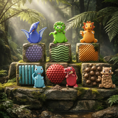 24Pack Dinosaur Sensory Stone for Autistic, Easter Eggs Fillers, Kid Fidget Stress Toys for Kids Classroom, Autism Calming Special Education Must Haves Travel Essentials,Easter Party Favors for Kids