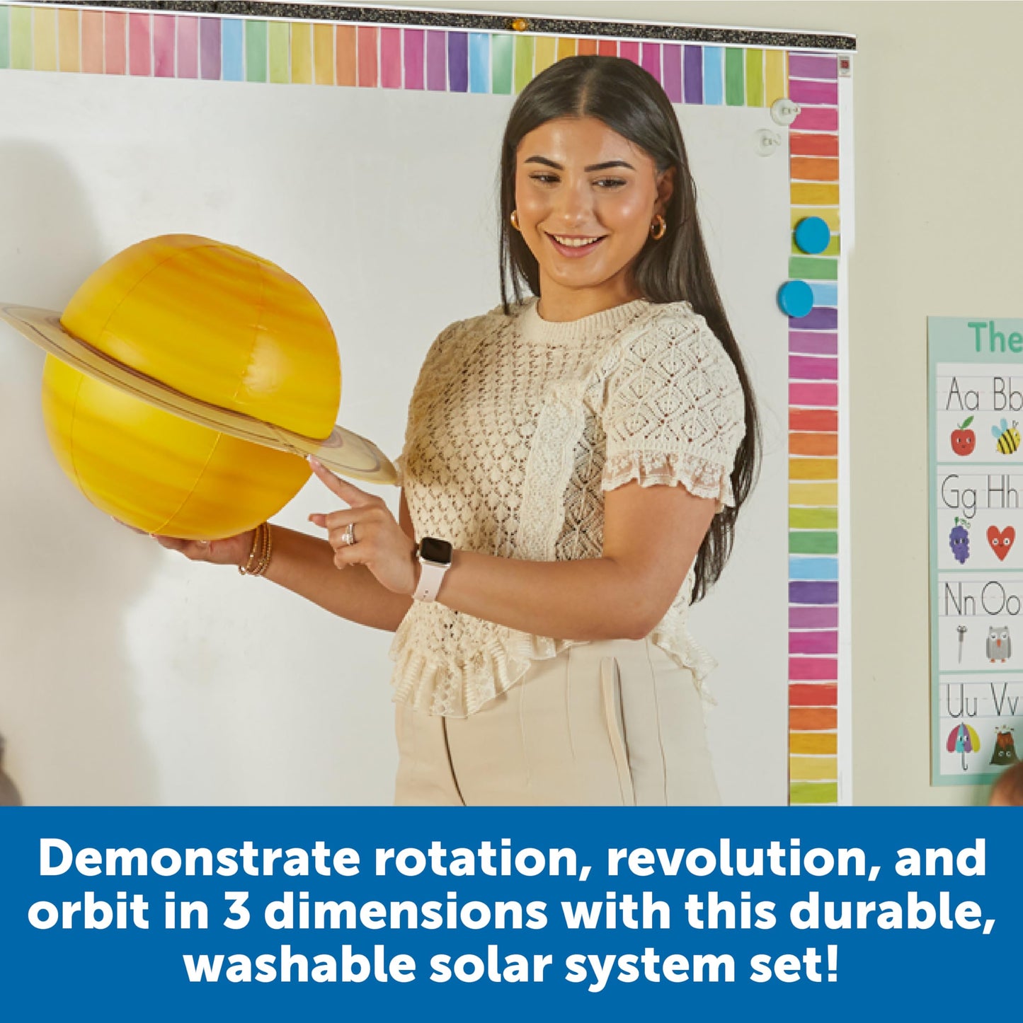Learning Resources Giant Inflatable Solar System - Project Kit, Space and Planet Model, Constellation Classroom Globe, STEM Science Projects Gifts, Preschool , Teacher Must Haves