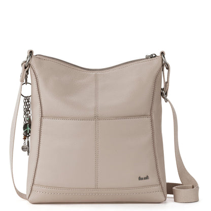 The Sak Lucia Crossbody in Leather, Adjustable Crossbody Strap, Sand Stitch