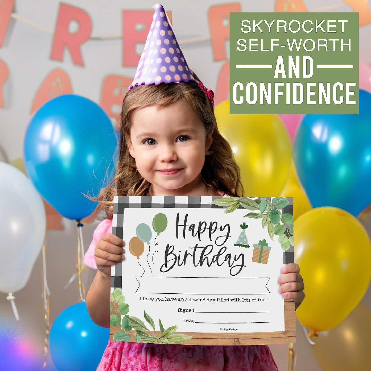 Happy Birthday Certificates for Students - 25 Student Birthday Certificates for Kids Classroom Must Haves, Teacher Supplies for Classroom Elementary, Farmhouse Teacher Essentials