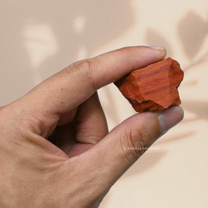 Amazing Gemstone Red Jasper Raw Crystals and Healing Stones, Natural Rocks for Tumbling and DIY Raw Stones and Crystals (1 lb)
