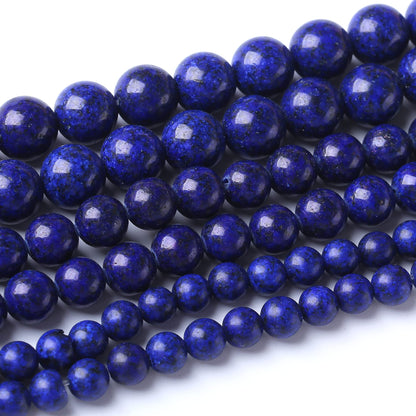 8MM Lapis Lazuli Stone Round Loose Beads Natural Gem Beads Crystal Energy Stone Beads for Jewelry Making DIY Bracelet Necklace