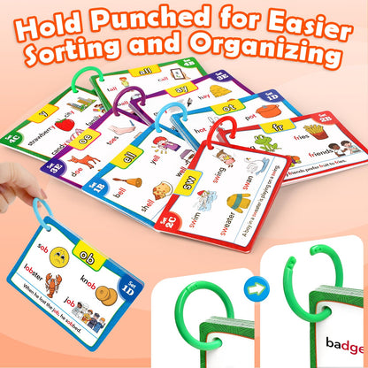 Aizweb Sight Words Flash Cards, Phonics Games Learn to Read Spelling Reading Learning Games, Dolch Site Words Digraphs CVC Blends Long Vowel Sounds for Pre-k Kindergarten 1st 2nd 3rd Speech Therapy