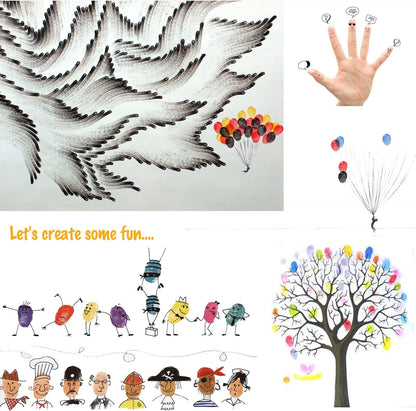 Craft Ink Pad Stamps Partner DIY Color,15 Color Craft Ink Pad for Stamps, Paper, Wood Fabric (Pack of 15)