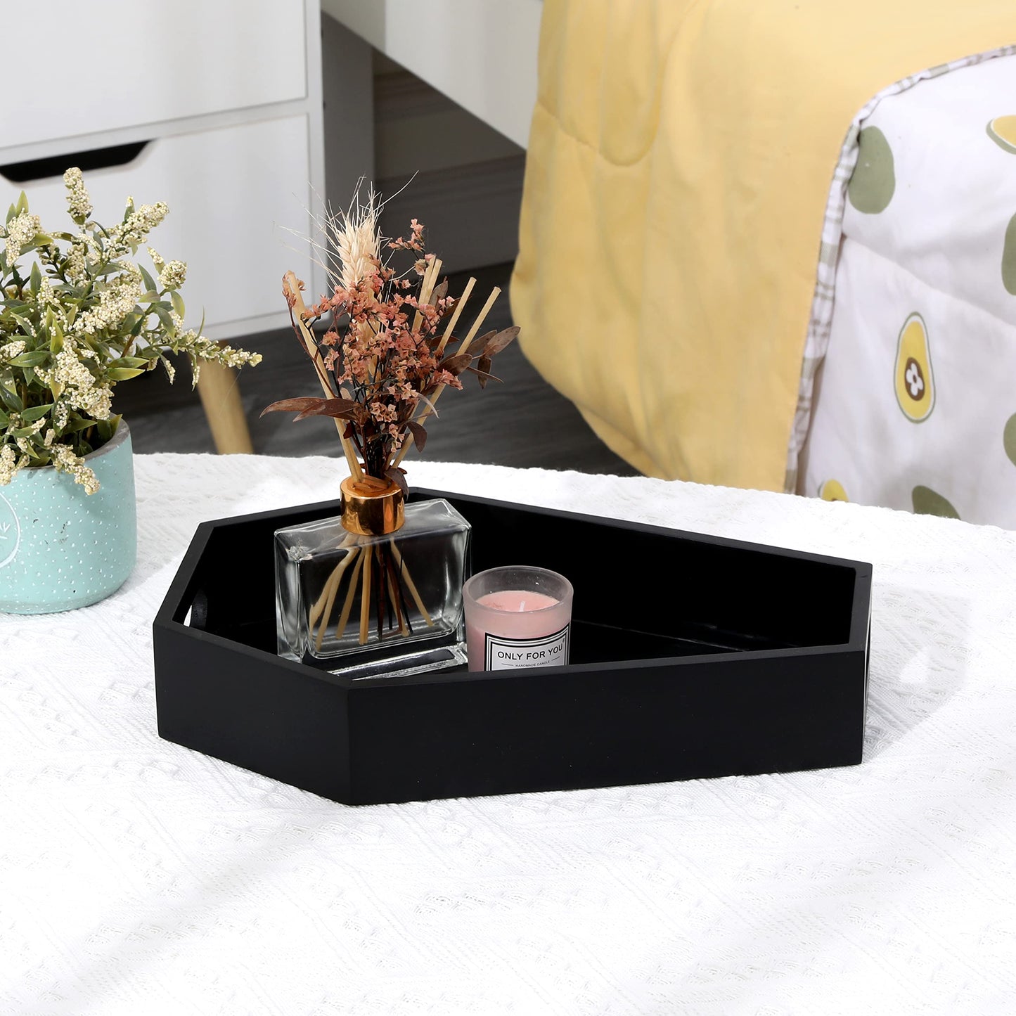 ZJPZYXDHZFC Gothic Coffin Decor Gothic Wooden Makeup Organizer