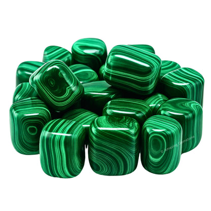 Amazing Gemstone Malachite Crystals&Healing Stones Tumbled - 1 oz Malachite Stone Gem Stones, Healing Stones for Energy Balance, Stress Relief - Premium Polished Gems Rocks for Meditation&Wellness