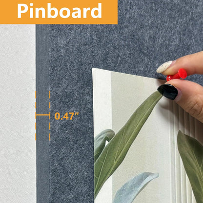 Thick Cork Board Tiles for Wall with Push Pins, Removable 36"x24"x0.47" Bulletin Board Sets, Magrowill 6 Packs Felt Panels Self-Adhesive Pin Board