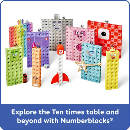 hand2mind Numberblocks Heroes with Zeroes MathLink Cubes Activity Set, Preschool Learning Activities, Math Manipulatives Kindergarten, Counting Blocks, Number Linking Cubes, Kids Educational Toys