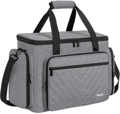 GMAK Sewing Machine Carrying Case, Sewing Machine Tote Bag with Removable Padding Pad, Universal Carrying Tote Storage Bags Stitching Case with Pockets for Most Standard Brother, Singer, Janome