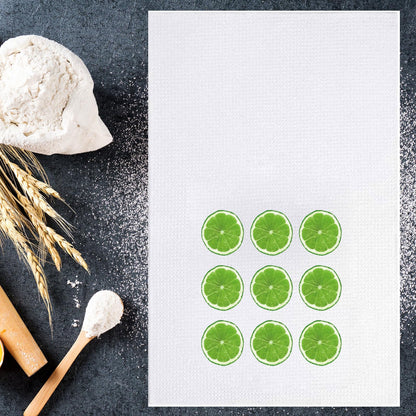 JNIAP Limes Kitchen Towel Lime Lover Gift Sour Lime Gift Lemon Limes Gifts(Green Orange kt)