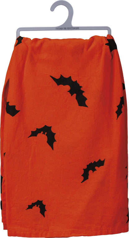 Primitives by Kathy Retro-Inspired Halloween Dish Towel, 28 x 28-Inch, Witch