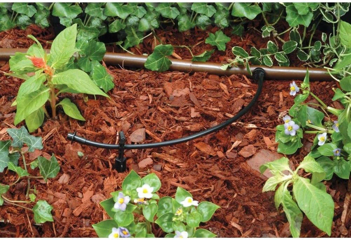 Rain Bird T22-50S Drip Irrigation 1/4" Blank Distribution Tubing, 50' Roll, Black