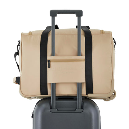 Scotch & Soda Amsterdam Travel Duffel Bag, Travertine, 21-Inch Rolling