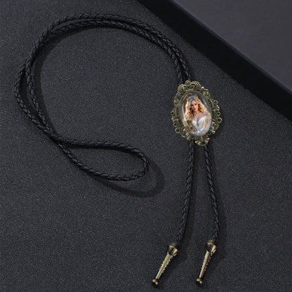 DVDKOLA Custom Bolo Tie Cowboy Accessories for Men Women Western Tie Native American Bolo Tie Rodeo Cowboy Outfit (Bronze)