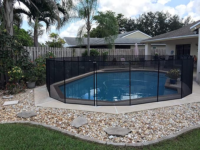 Safety Fence for In Ground Pool Size: 5', Black