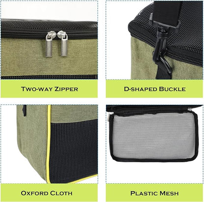 haozaikeji Guinea Pig Carrier Bag Portable Rabbit Travel Bag Breathable Small Animal Outgoing Pouch Hamster Carrier with Pad
