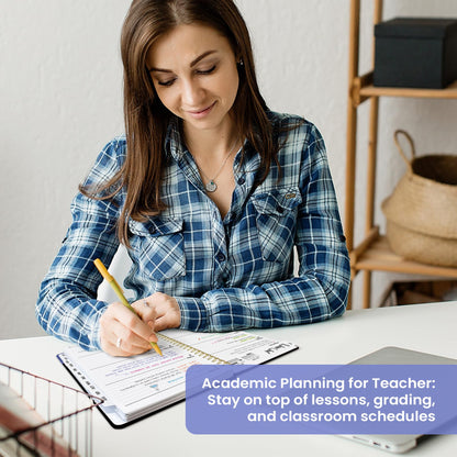 Planner 2026–2027, Weekly & Monthly Academic Organizer for School Year, Jul 2026–Jun 2027, Hardcover Planner with Tabs, Back to School Essential, 6.3" x 8.5", Quiet Meadow