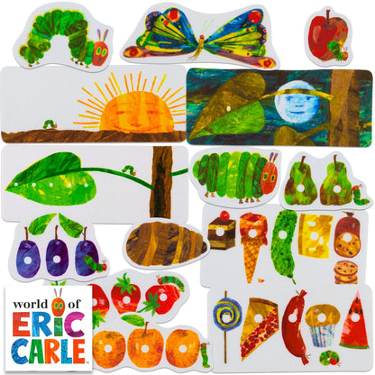 Little Folk Visuals The Very Hungry Caterpillar Precut Felt Pieces for Toddlers, Kindergarteners, Interactive Teaching 14-Piece Set