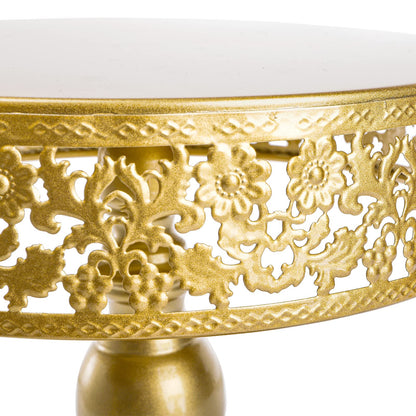 Jucoan 10 Pieces Gold Metal Cake Stand Set, Cupcake Holder Pastry Candy Fruits Serving Plate, Gold Dessert Table Stands and Trays Set for Wedding Birthday Baby Shower Bridal Shower Tea Party
