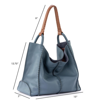 The Sak Los Feliz Large Tote Bag - Premium Leather Handbag With Stylish Design For Everyday - Roomy, Durable, Lined Purse With Shoulder Bag Strap, Zipper Pocket for Tavel, Beach Bag
