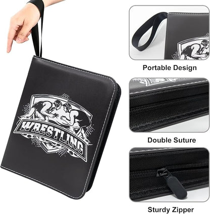 400 Pockets Card Binder for Trading Cards,Portable Waterproof Storage Bag with Removable Sleeves for Sports Cards Collectors