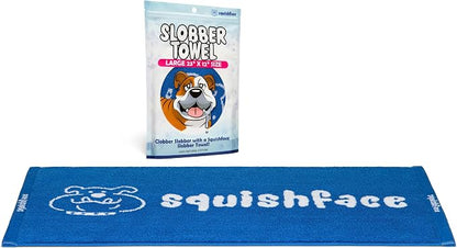 Squishface Slobber Towel – 100% Cotton Dog Drool Towel 23x12