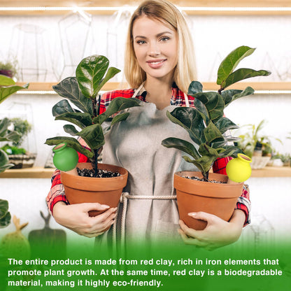 meiyimaoyi 8Pcs Terracotta Self Watering Devices Premium Self Ceramic,Automatic Watering Water Seepage Device for Vacation Care,Garden/Office/Outdoor/Indoor Plant Decoration