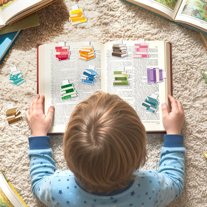 Yopyame Cute Magnetic Bookmarks Bulk - 36PCS Book Tracker Magnetic Bookmarks 12 Bookshelf Design Bookmark for Book Lovers Kids Double Sided Reading Page Markers for Adults Reading Lovers Classroom