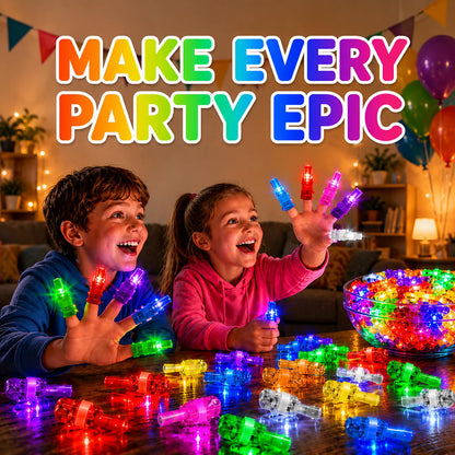 40PCS Dinosaur Party Favors for Kids, LED Light Up Finger Lights Glow in The Dark Toys - Dino Theme Birthday Party Supplies, Goodie Bag Fillers, Classroom Prizes, Pinata Stuffers for Boys Girls