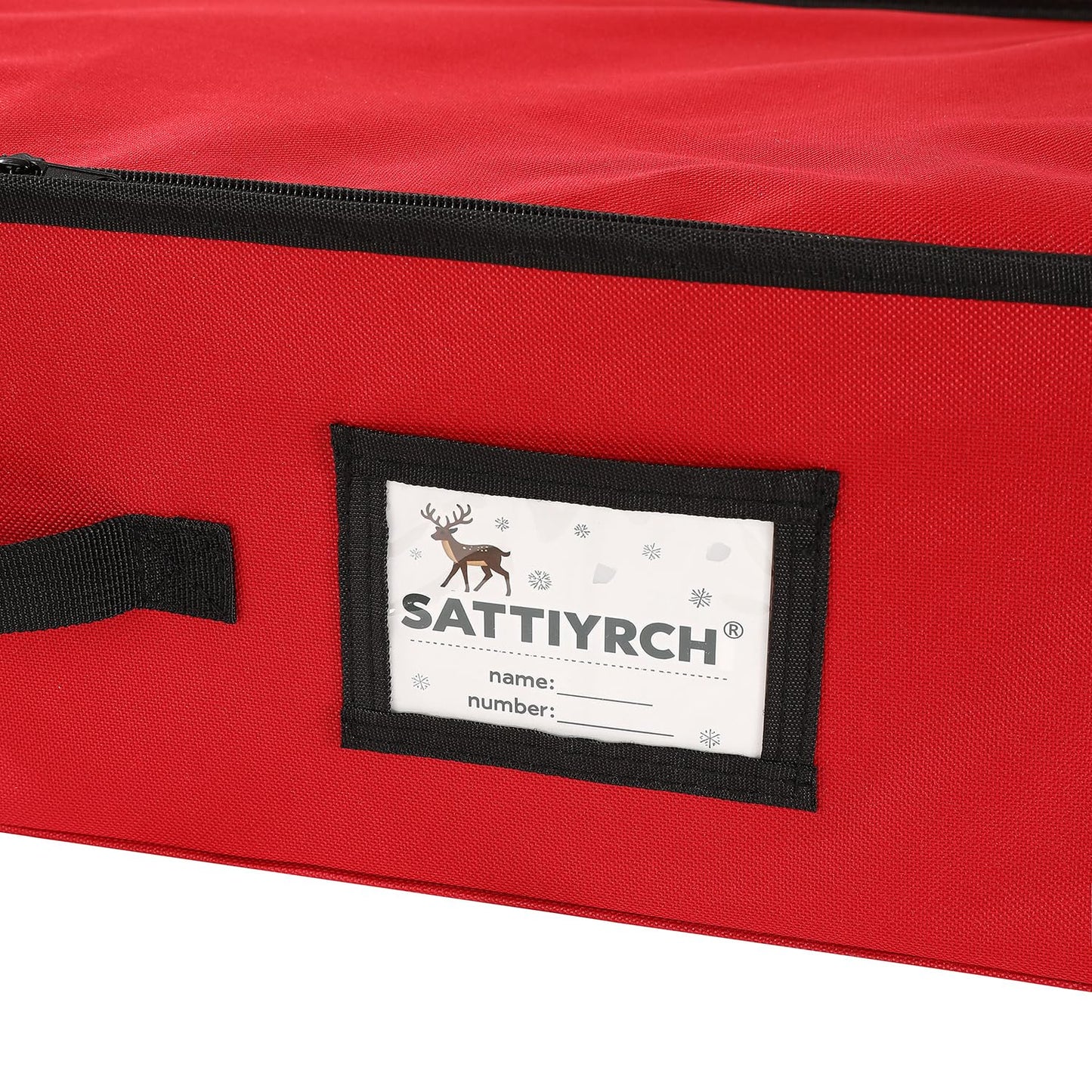 Sattiyrch Christmas Ornament Storage Box,Box Contributes Slots for 96 Holiday Ornaments 3-Inch Underbed Storage