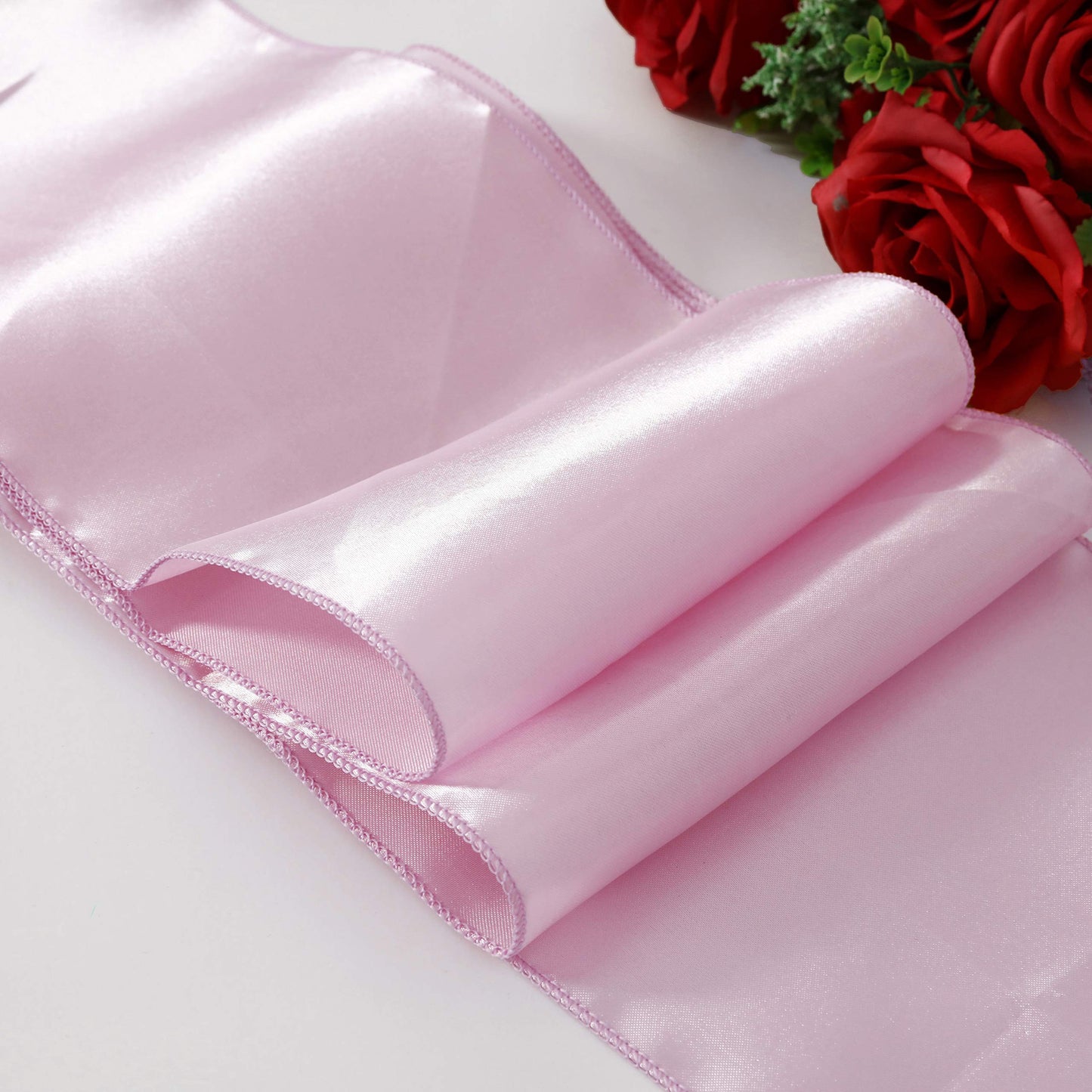 Obstal 10 PCS Satin Chair Sashes Bows for Wedding Reception- Universal Chair Cover Back Tie Supplies for Banquet, Party, Hotel Event Decorations