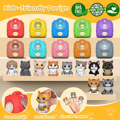 Letapapa Learning Toy for Toddlers 1 2 3 Year Old, 20 Pcs Cat Toys for Kids, Counting, Matching & Sorting Montessori Educational Sensory Toys, Christmas Birthday Easter Gift for Baby Boy Girl 1-3